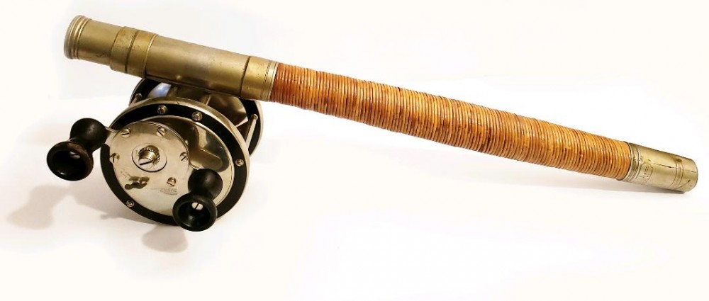 A Vintage Fishing Rod Benson Reel And Rod