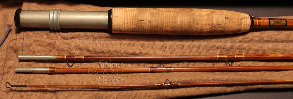 Antique Metal Fishing Rod Three Piece 1930s Imperial Steel Rod 